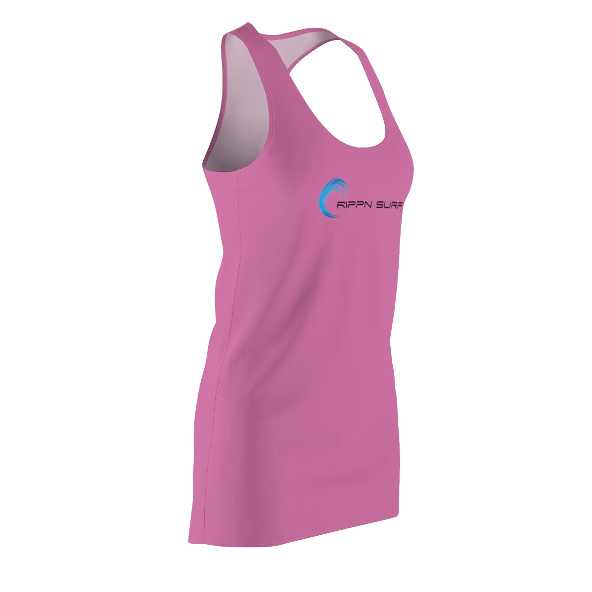 Rippn Surf Women's Light Pink Racerback Dress - Image 4