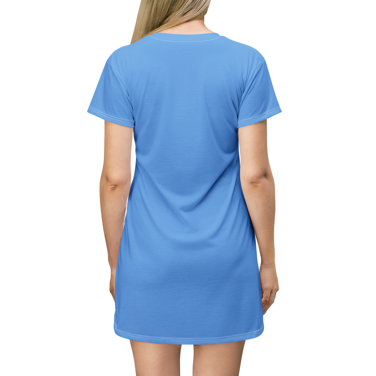 Surf Goddess Light Blue Shirt Dress - Image 3
