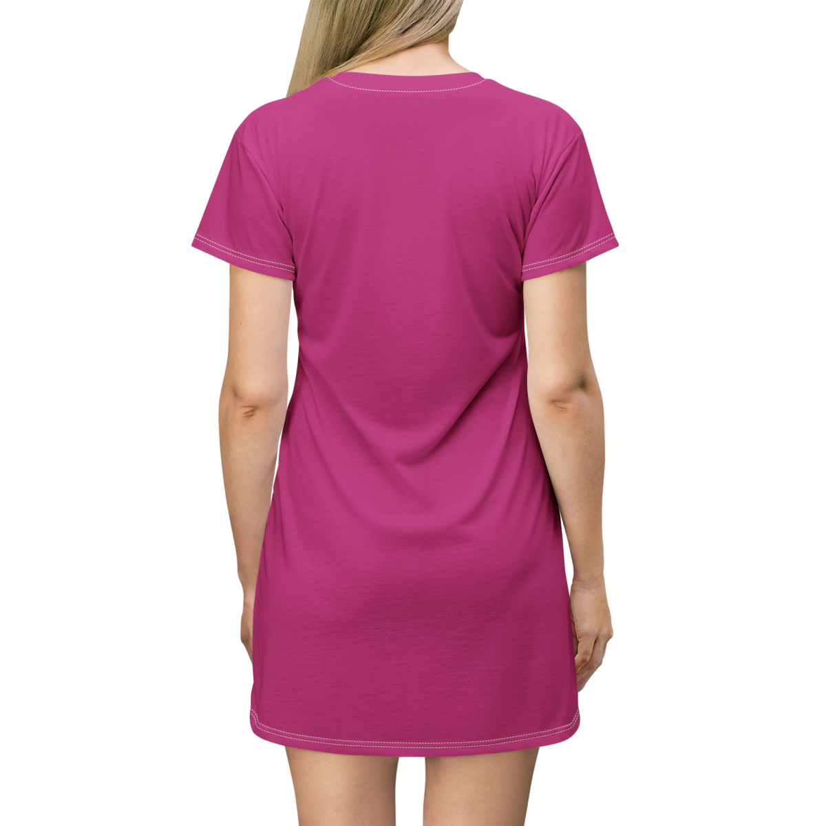 Surf Goddess Pink Shirt Dress - Image 3