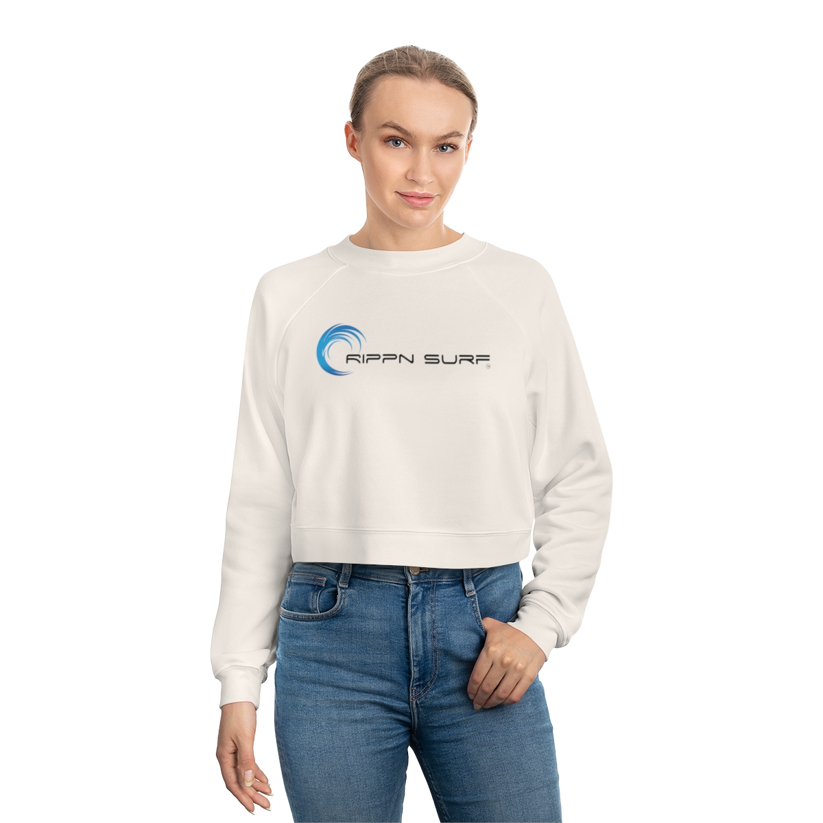 Rippn Surf Women's Cropped Fleece Pullover - Image 3
