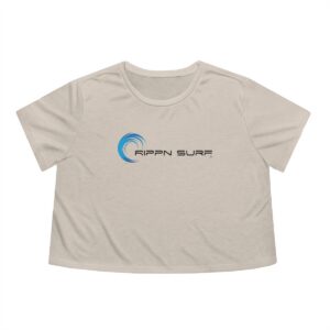 Rippn Surf Women's Heather Dust Flowy Cropped Tee