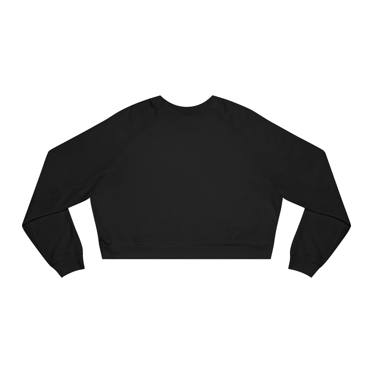 Surf Goddess Women's Black Cropped Fleece Pullover - Image 2