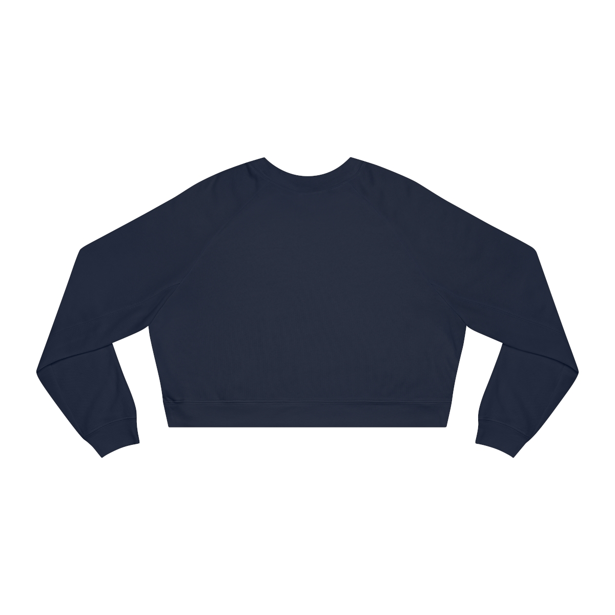 Surf Goddess Women's Navy Blue Cropped Fleece Pullover - Image 2