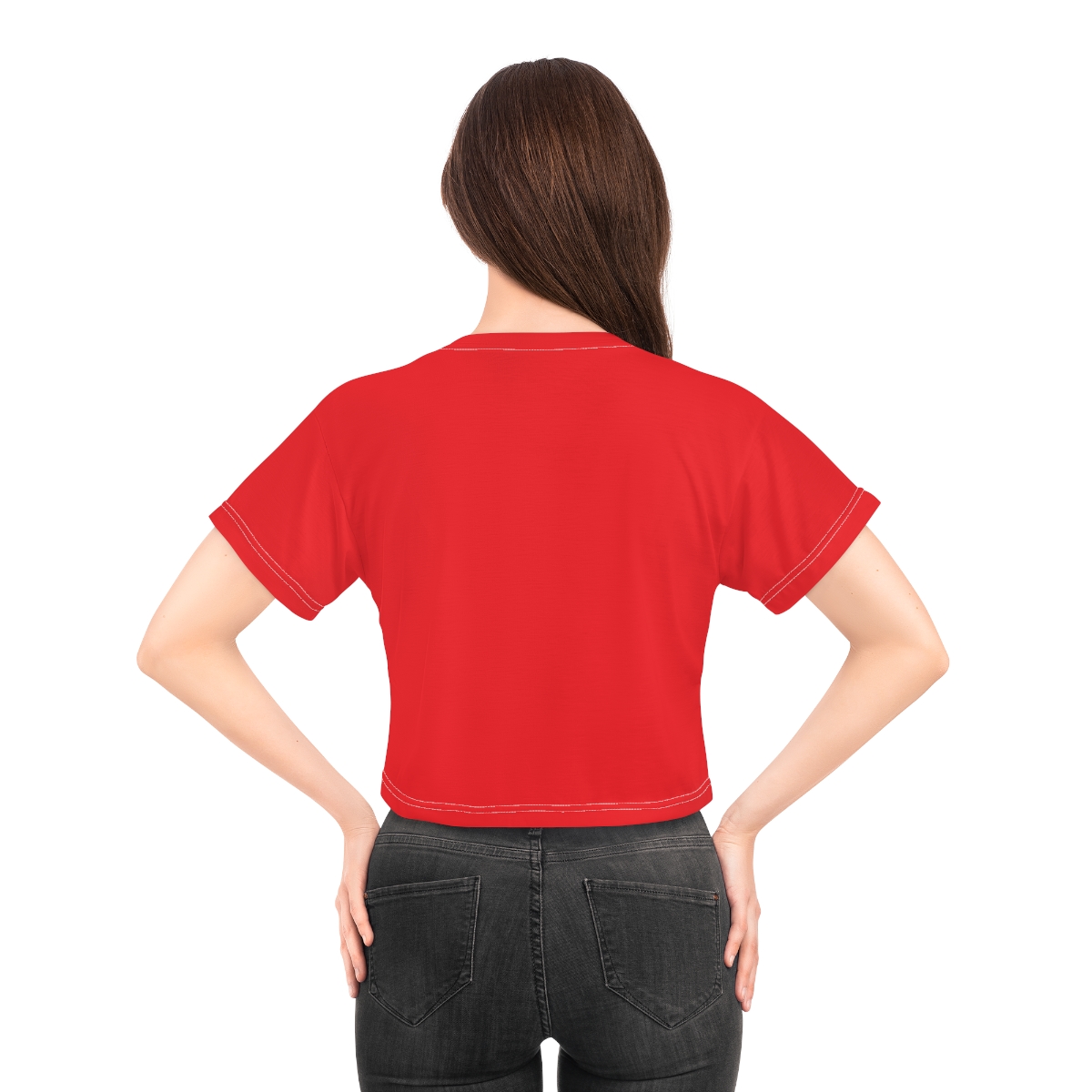 Rippn Surf Women’s Red Crop Tee - Image 8