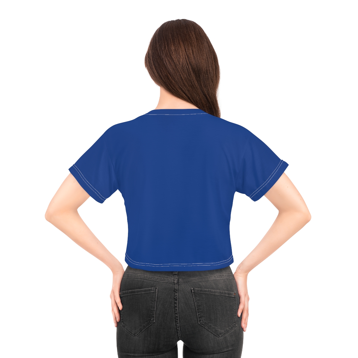 Rippn Surf Women’s Dark Blue Crop Tee - Image 16