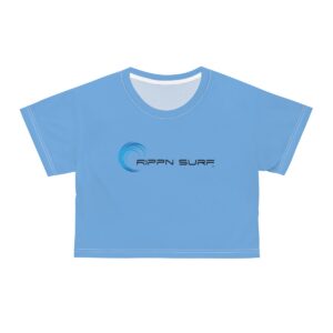 Rippn Surf Women’s Light Blue Crop Tee