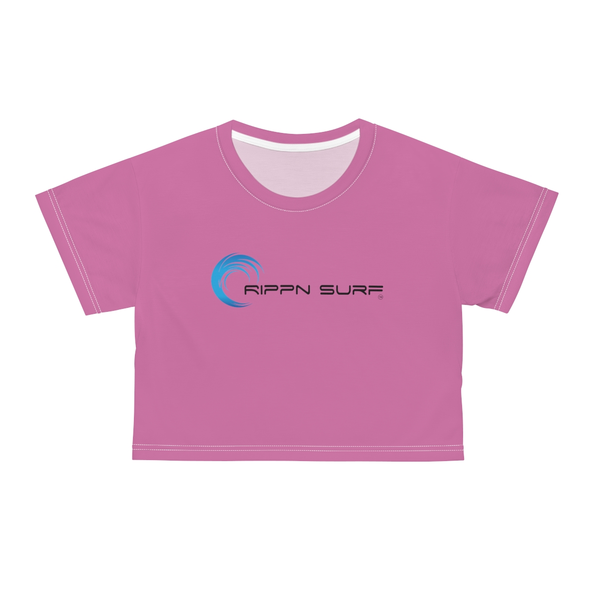 Rippn Surf Women’s Light Pink Crop Tee