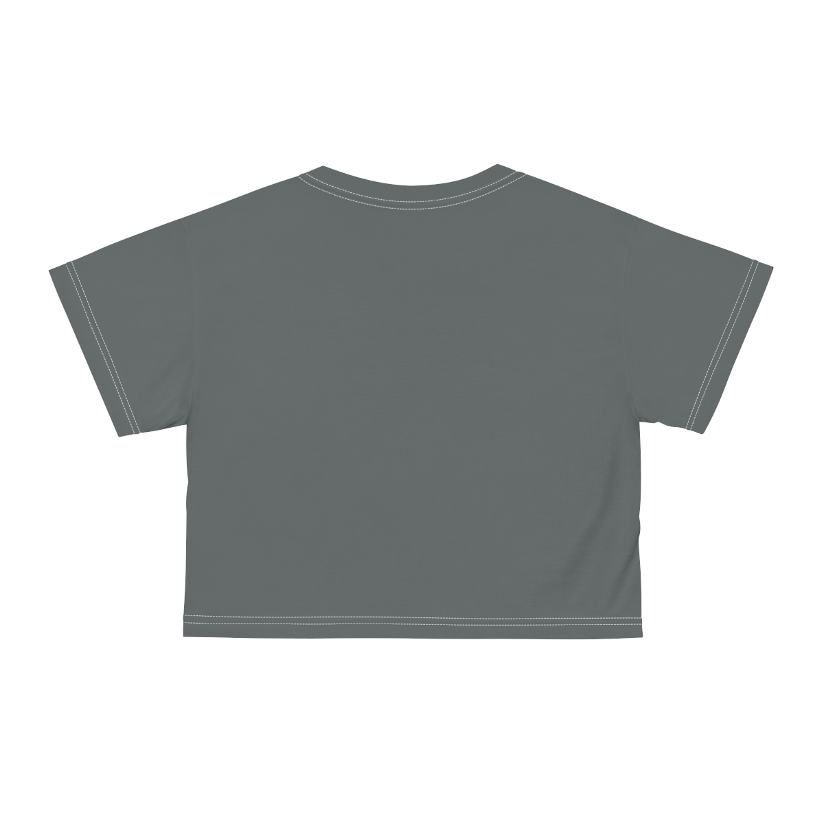 Rippn Surf Women’s Dark Grey Crop Tee - Image 2