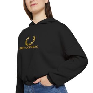Surf Goddess Women’s Black Cinched Bottom Hoodie
