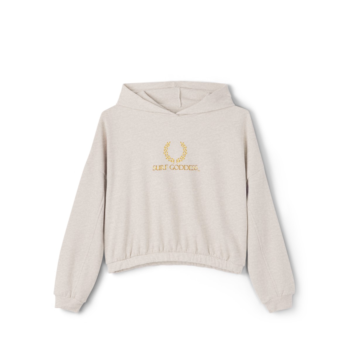 Surf Goddess Women’s Heather Dust Cinched Bottom Hoodie - Image 2