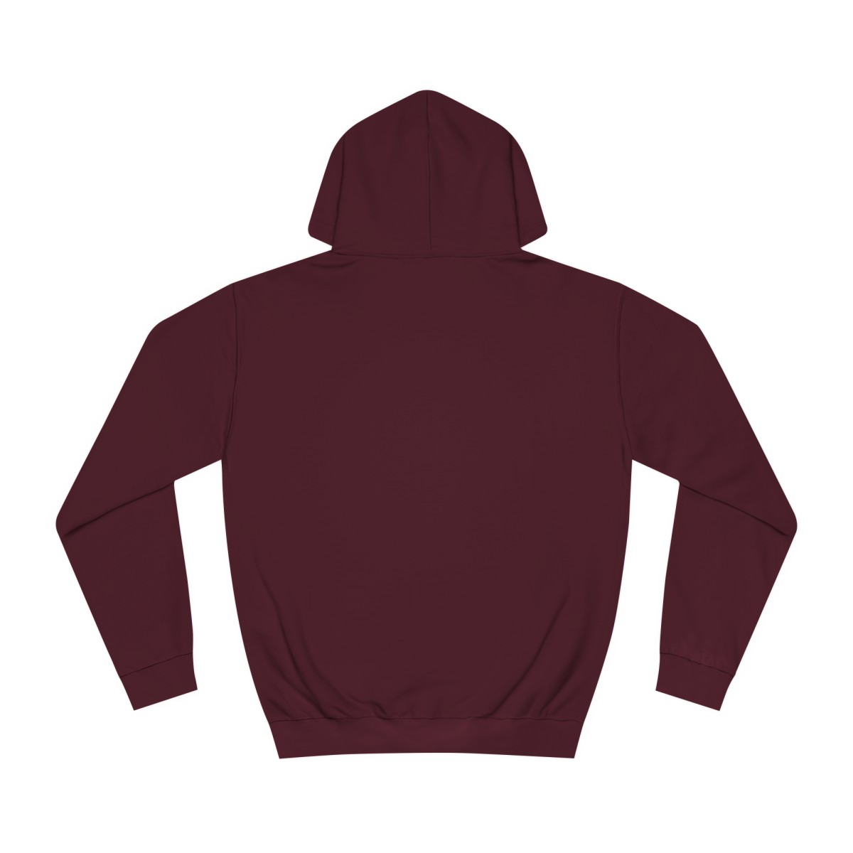 Ripped Women’s Burgundy Hoodie - Image 2