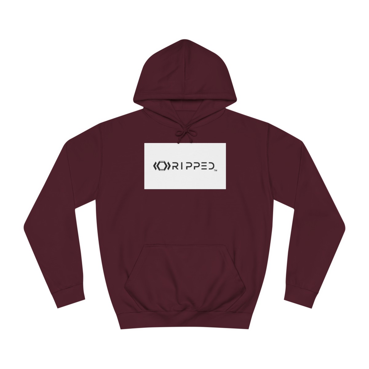 Ripped Women’s Burgundy Hoodie
