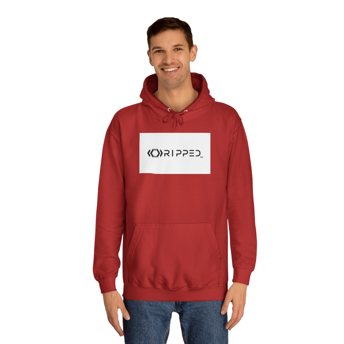 Ripped Women’s Red Hoodie - Image 3