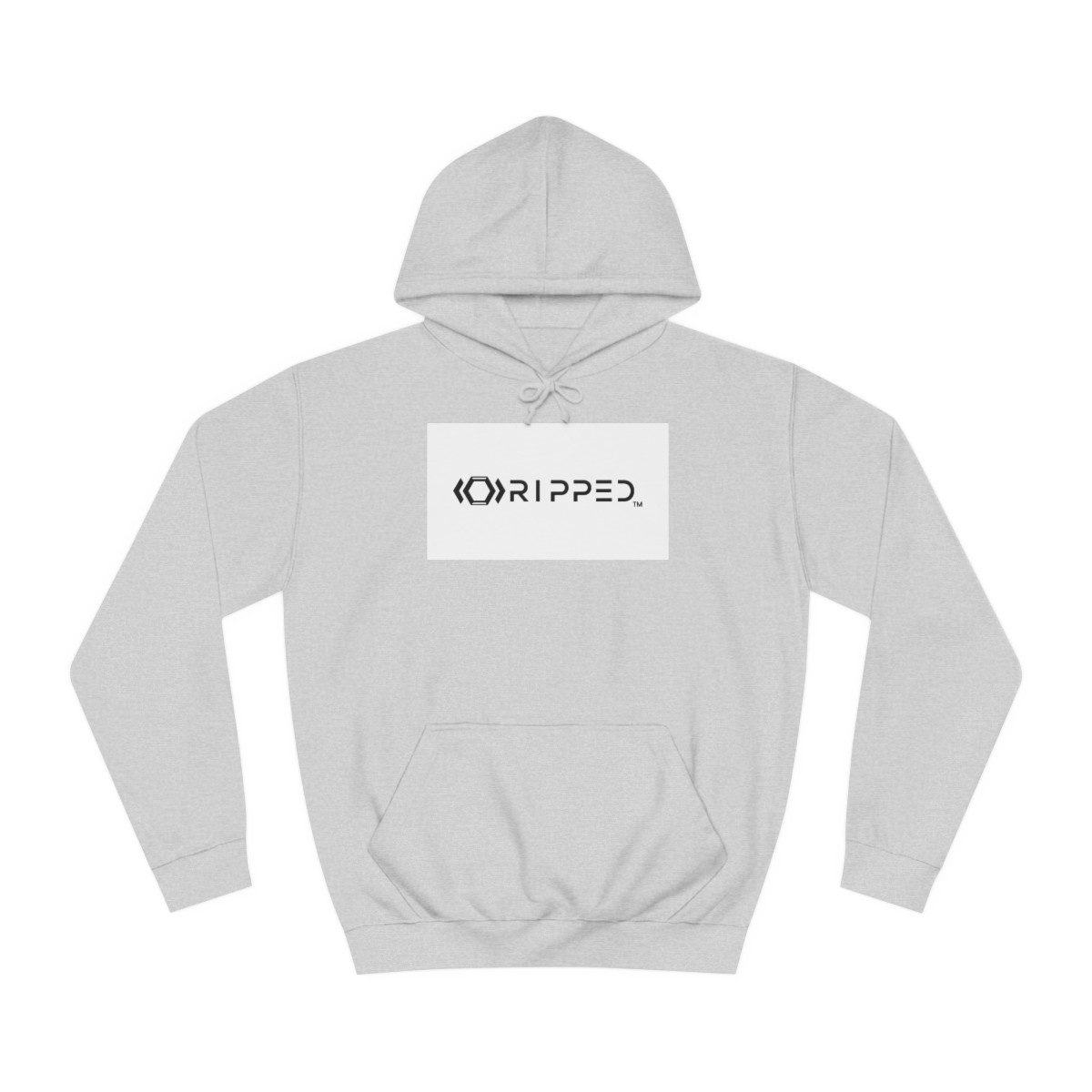 Ripped Women’s Light Grey Hoodie