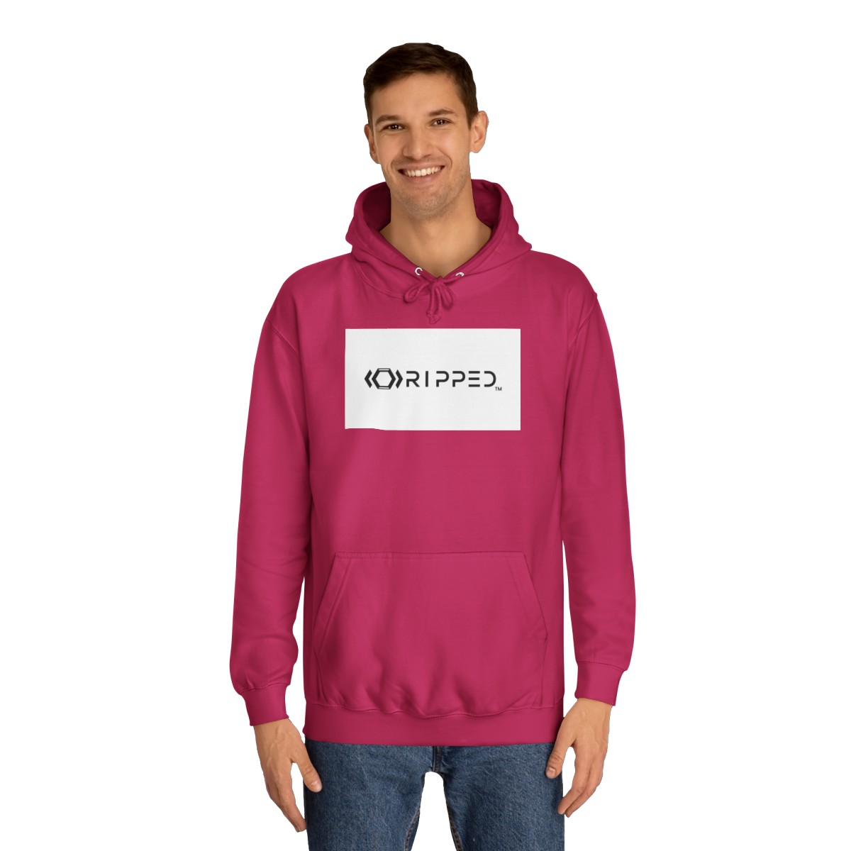 Ripped Women’s Pink Hoodie - Image 3
