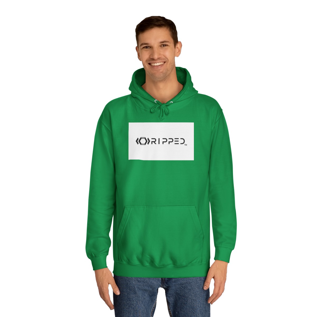 Ripped Women’s Green Hoodie - Image 3