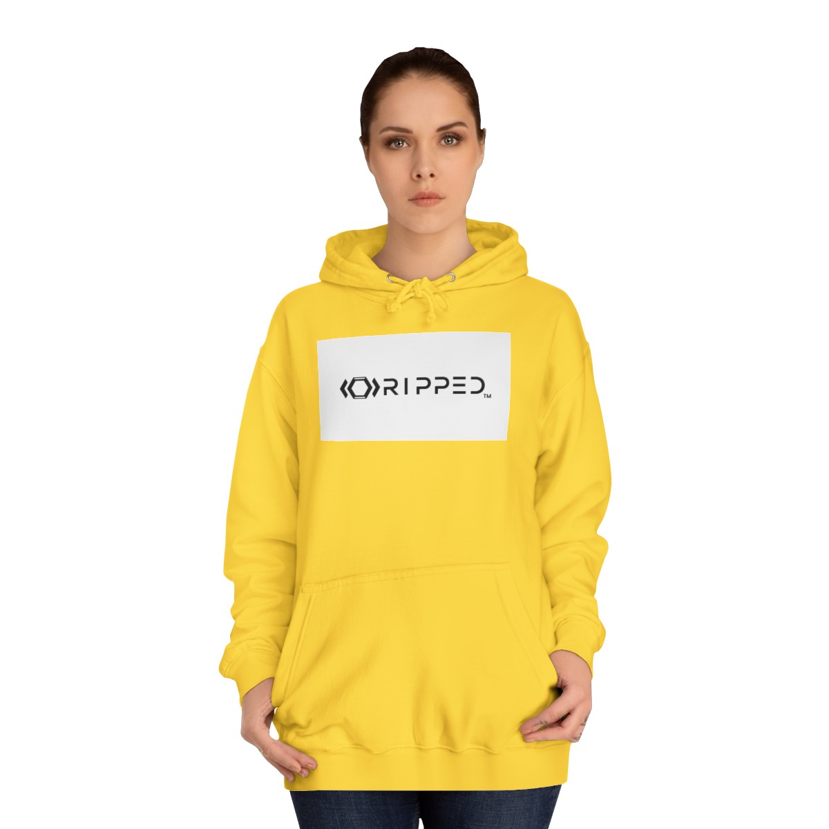 Ripped Women’s Yellow Hoodie - Image 4