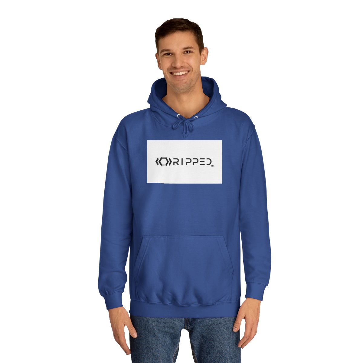 Ripped Women’s Blue Hoodie - Image 3
