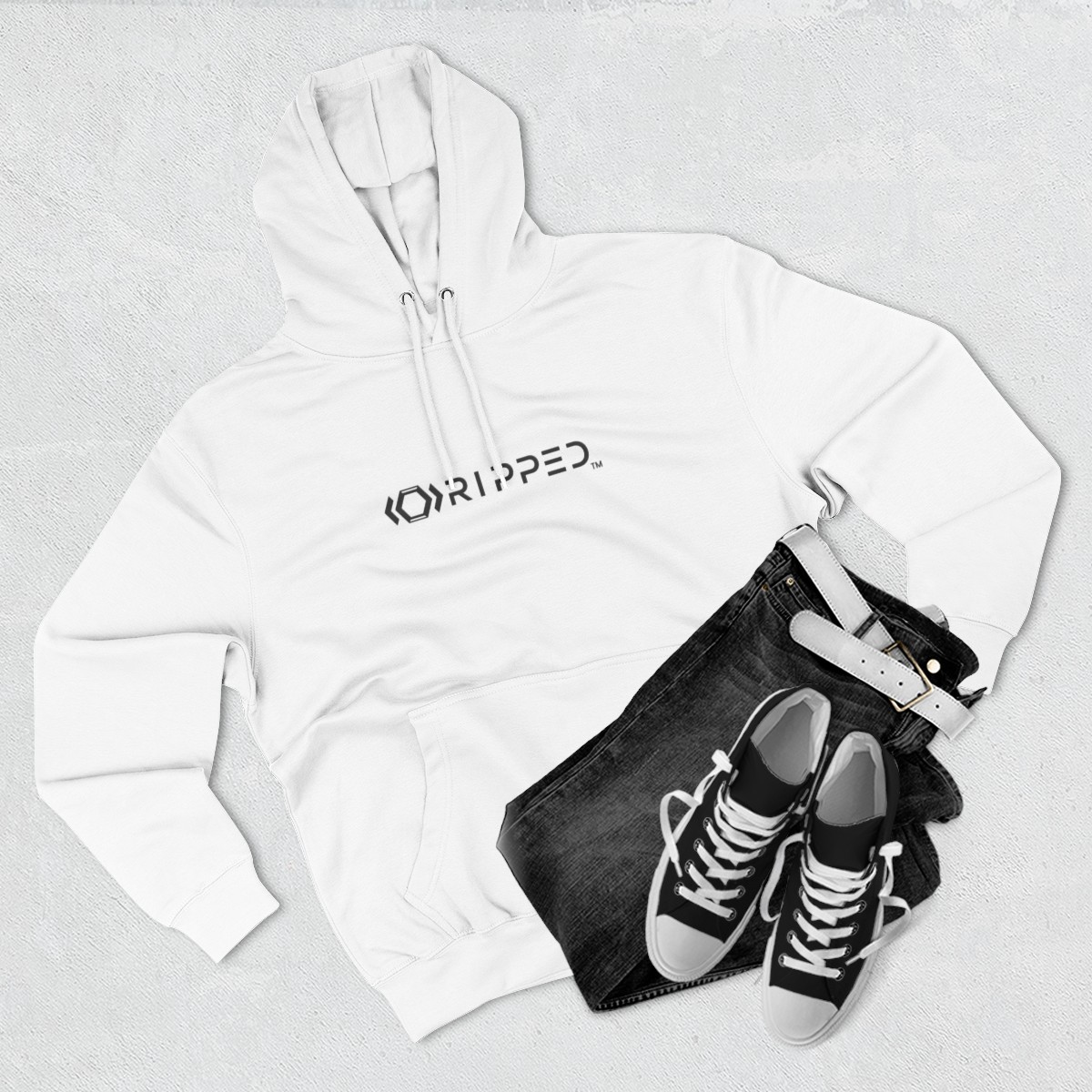 Ripped Men’s Fleece Hoodie - Image 3