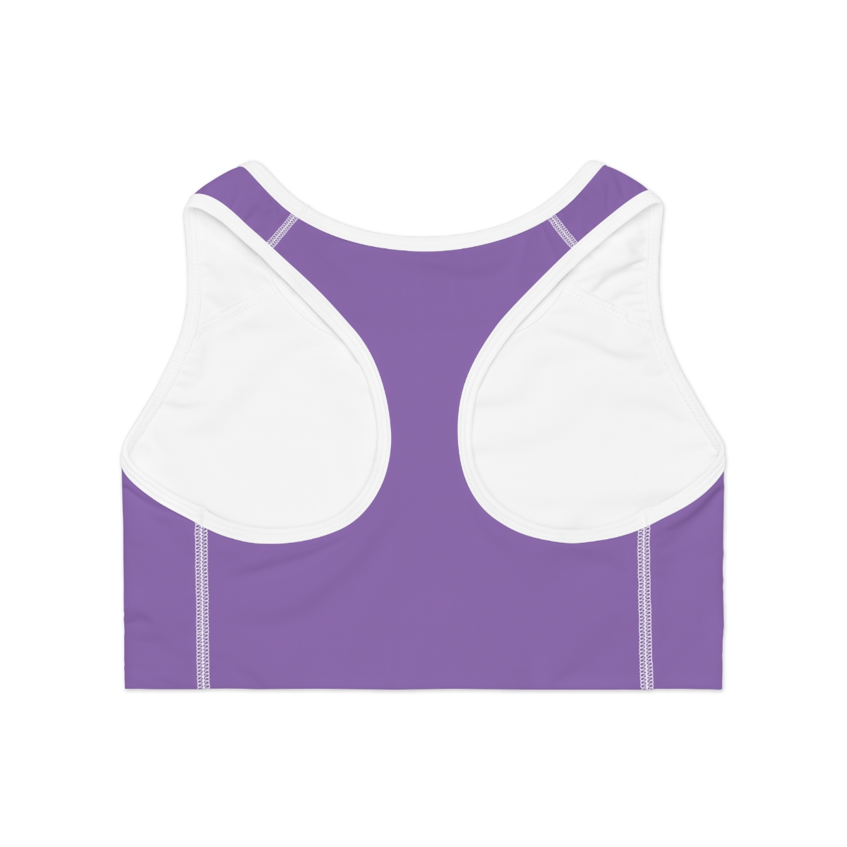 Rippn Surf Purple Athletic Sports Bra (White Borders) - Image 3