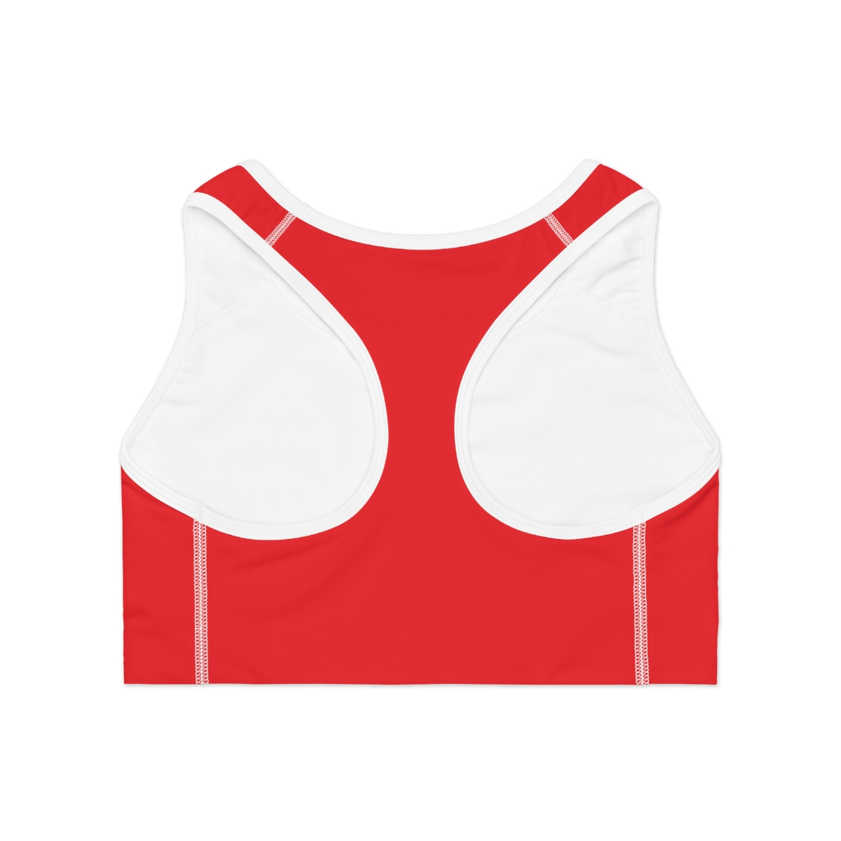 Rippn Surf Red Athletic Sports Bra (White Borders) - Image 3