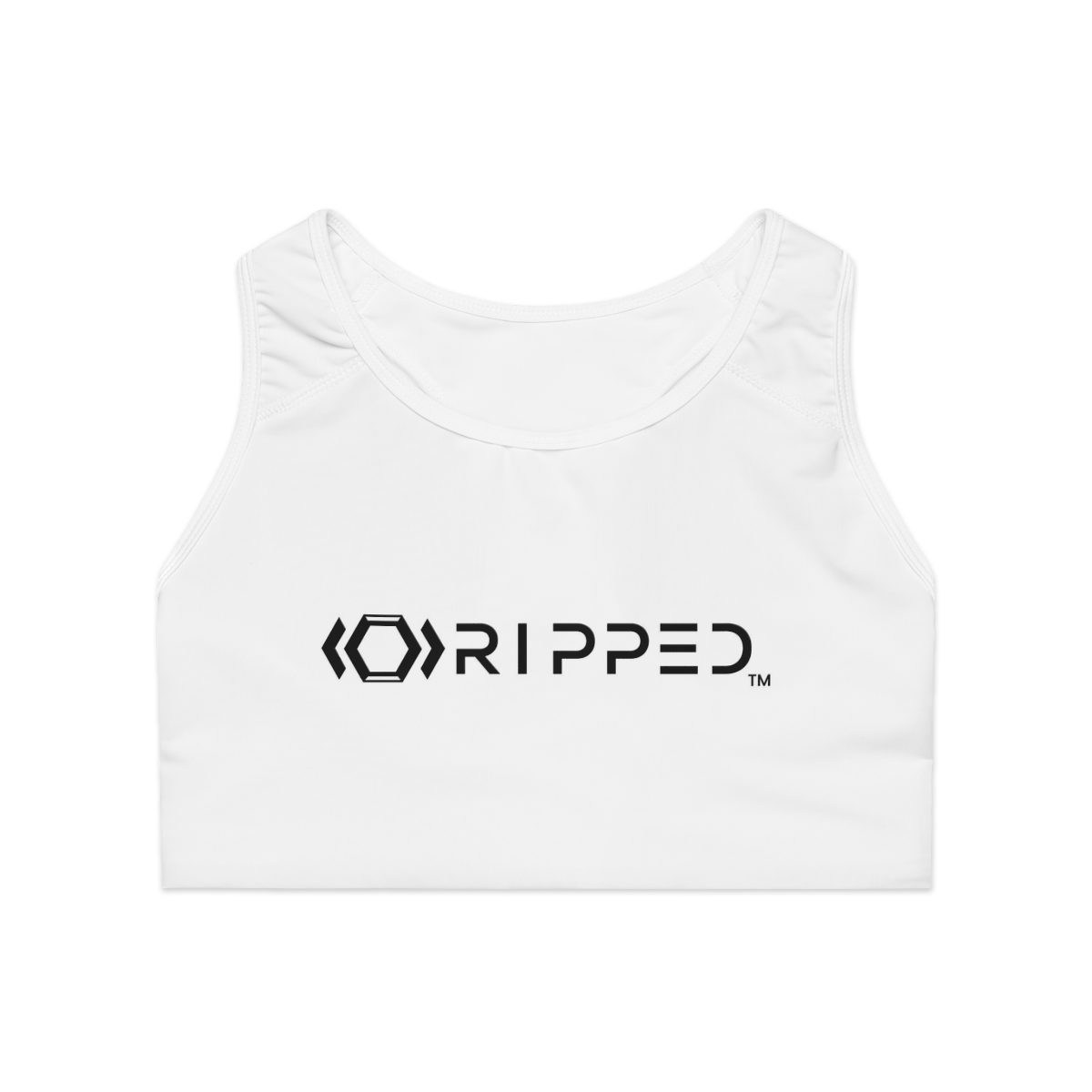 Ripped Athletic Sports Bra (White Borders) - Image 2