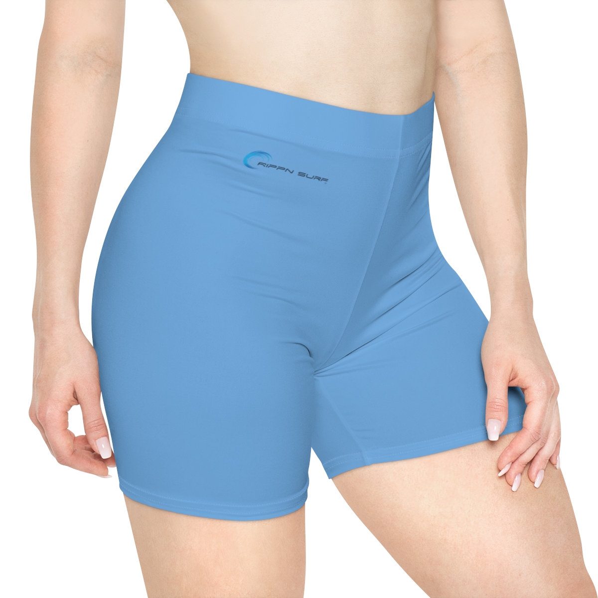 Rippn Surf Women's Light Blue Athletic Shorts