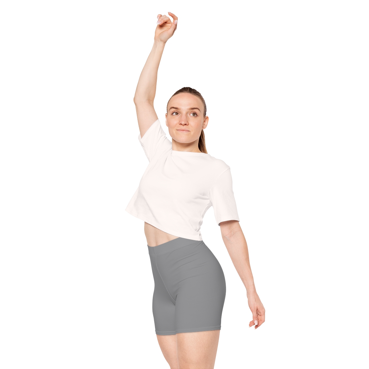Rippn Surf Women's Grey Athletic Shorts - Image 7
