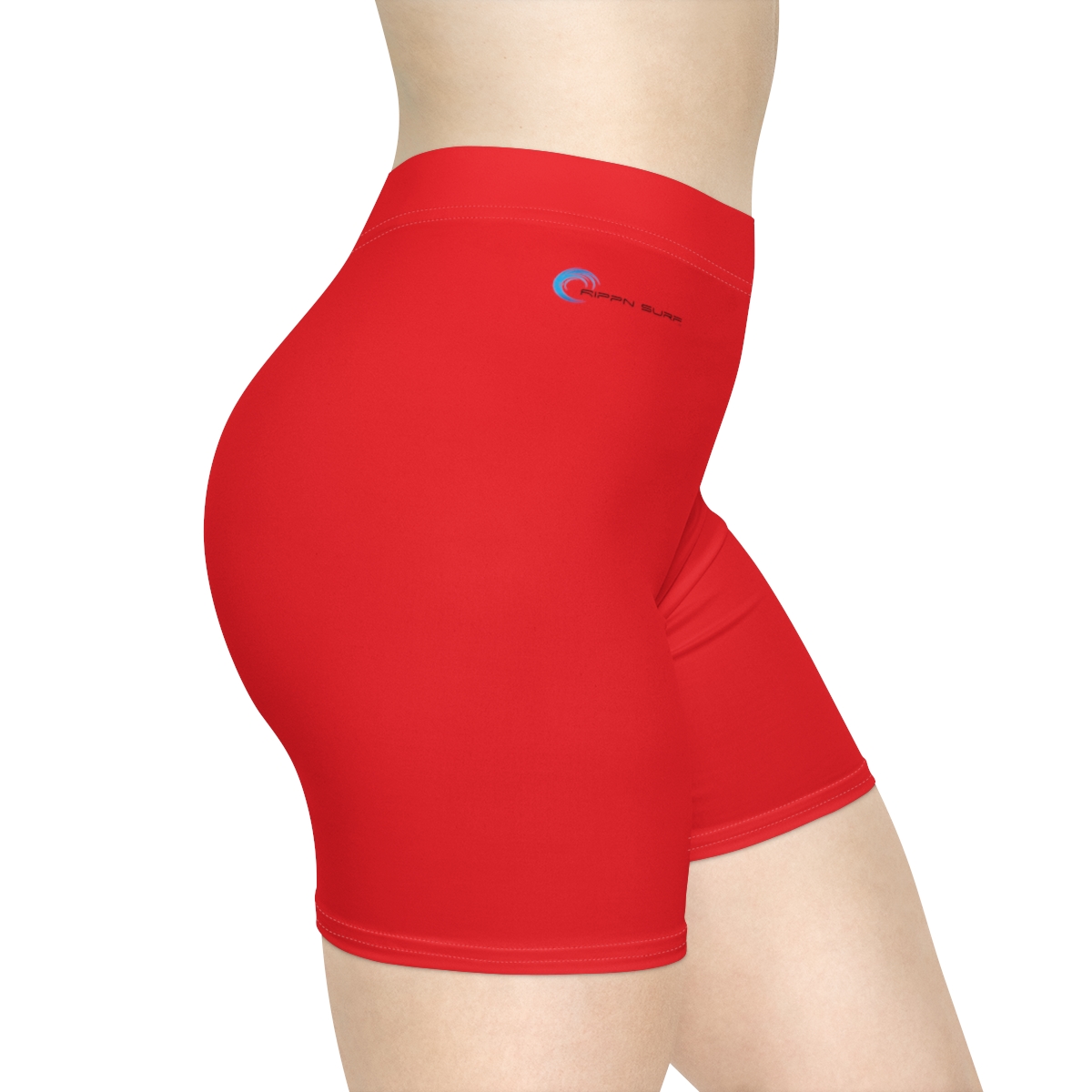 Rippn Surf Women's Red Athletic Shorts - Image 5
