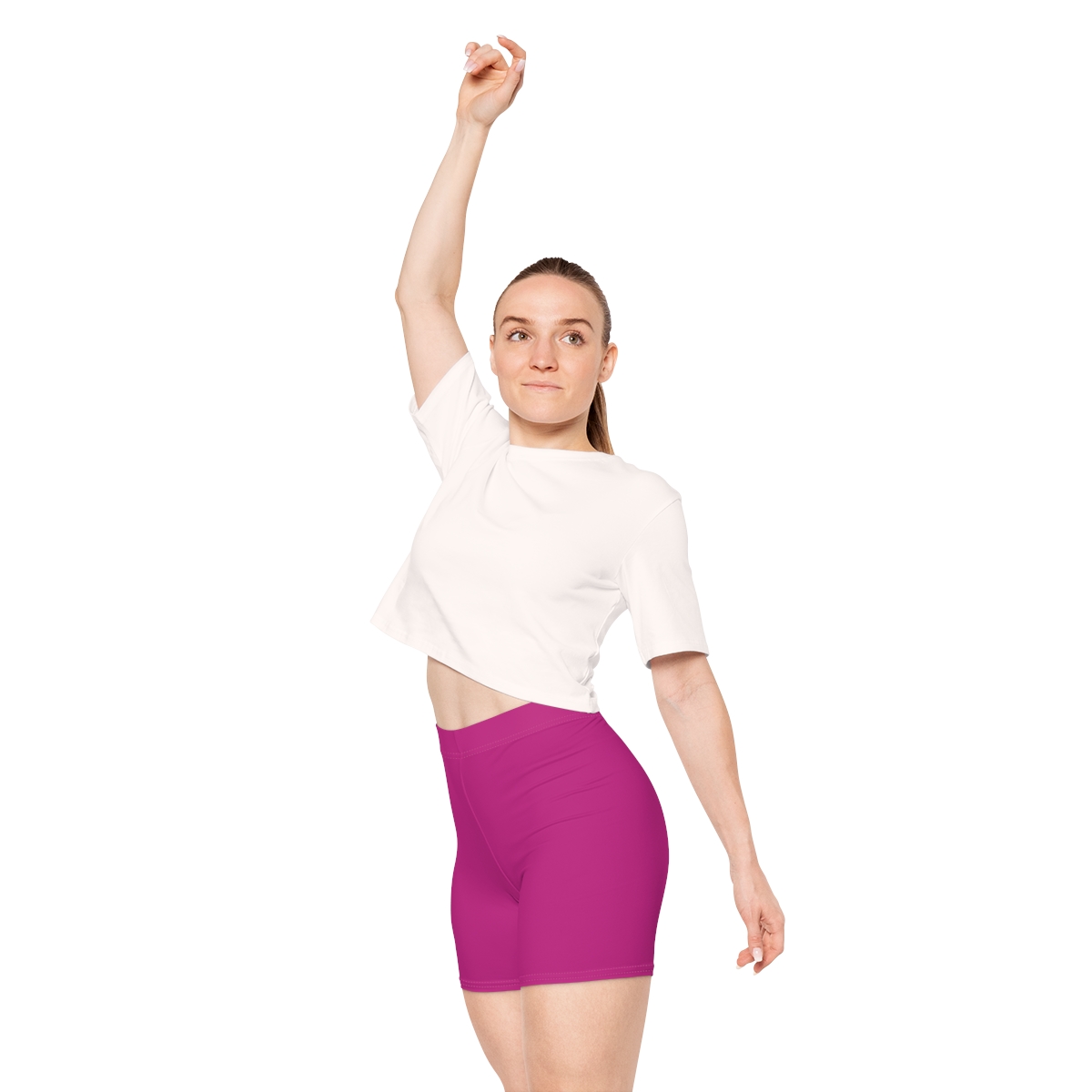 Rippn Surf Women's Wave Pink Athletic Shorts - Image 7