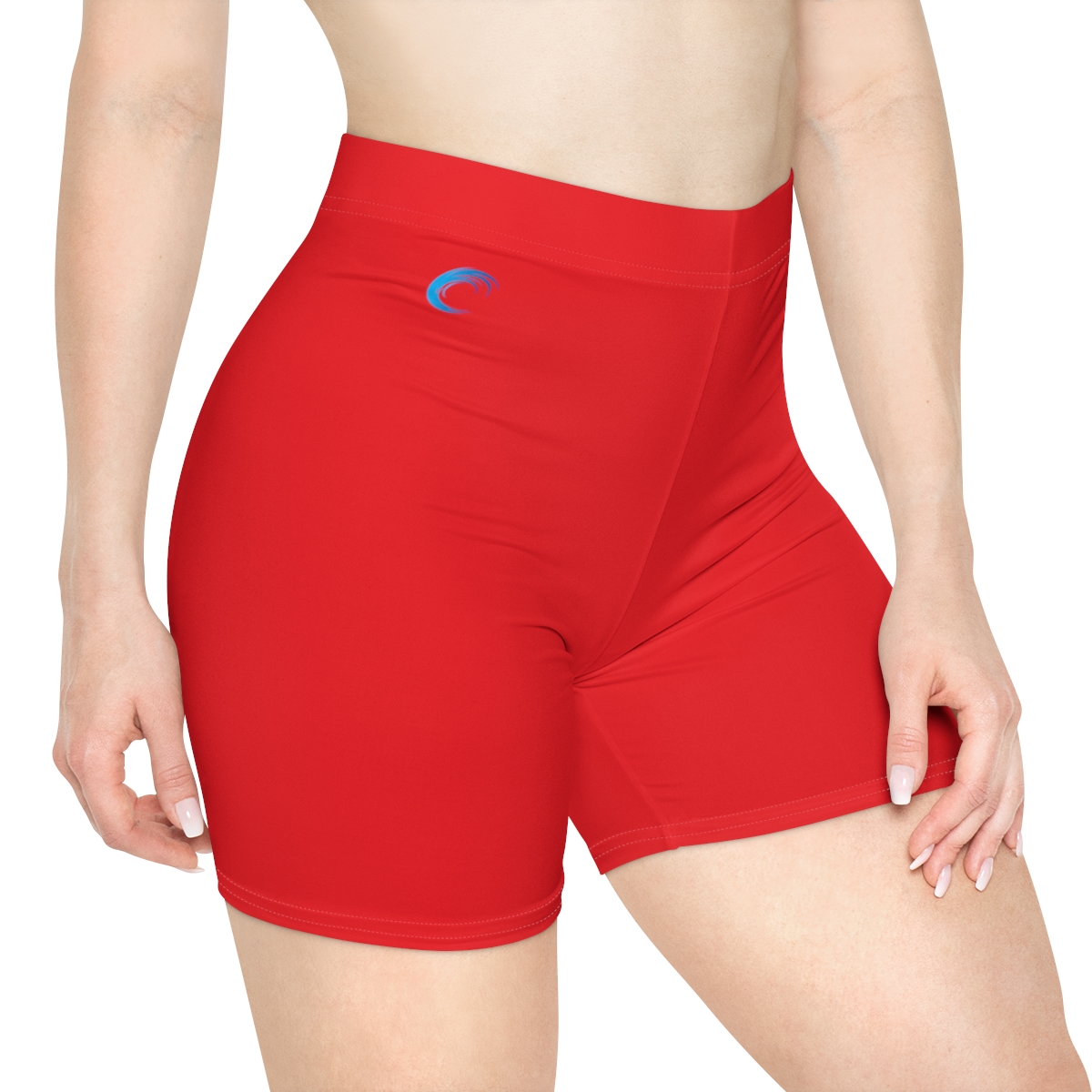 Rippn Surf Women's Wave Red Athletic Shorts