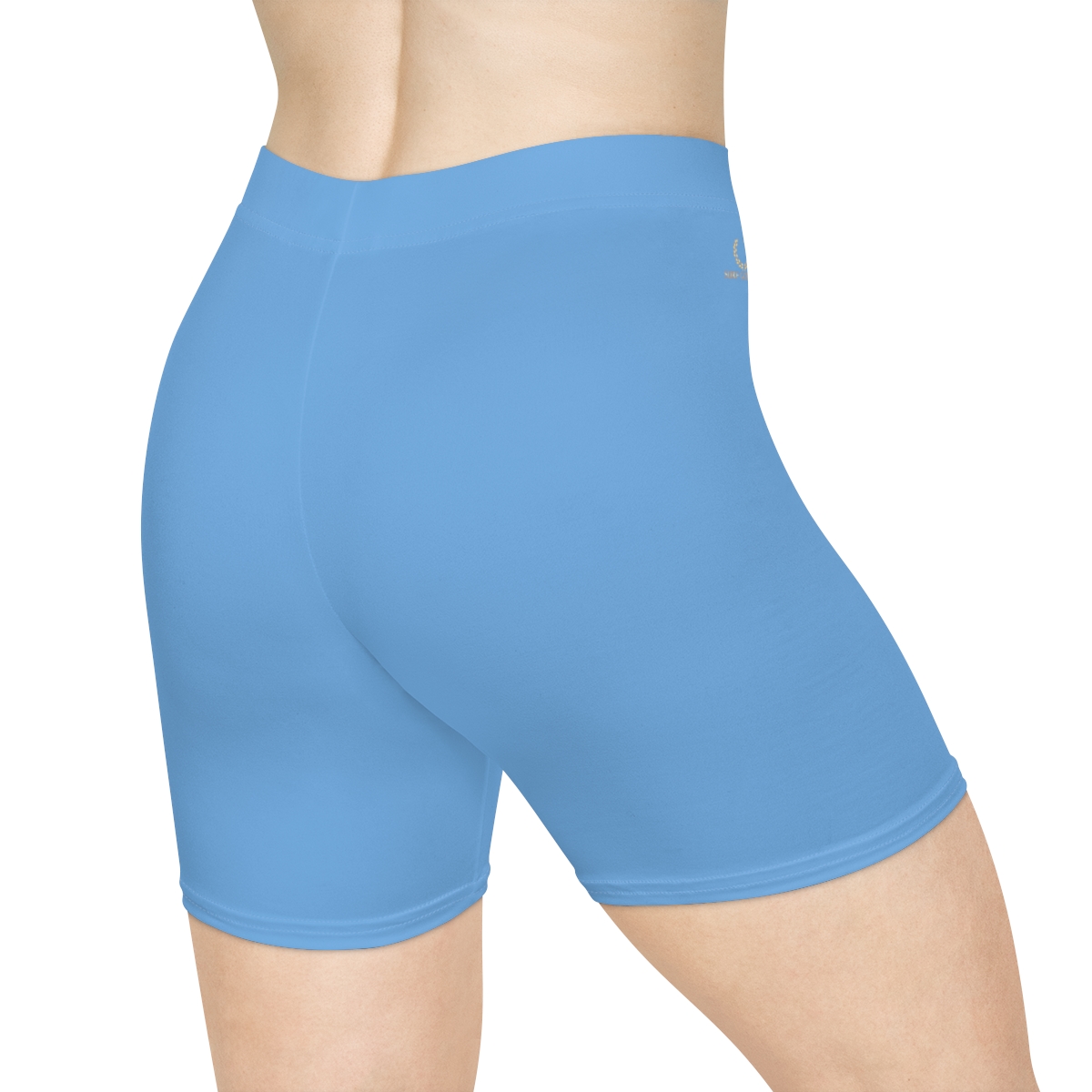 Surf Goddess Women's Light Blue Athletic Shorts - Image 4
