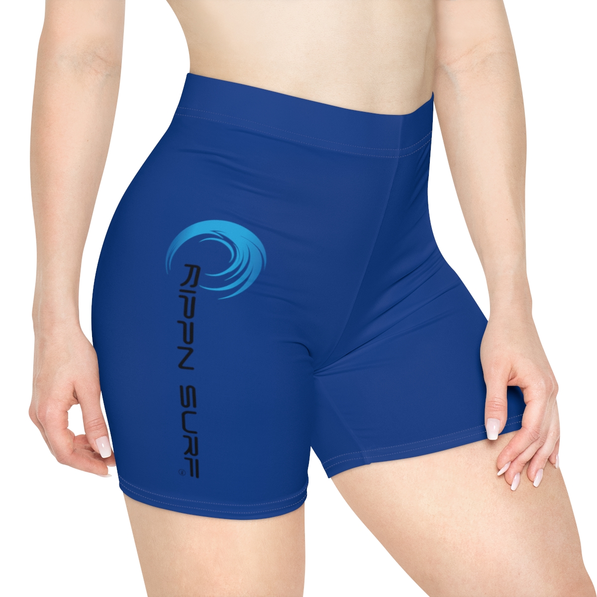 Rippn Surf Women's Dark Blue Vert Wave Athletic Shorts