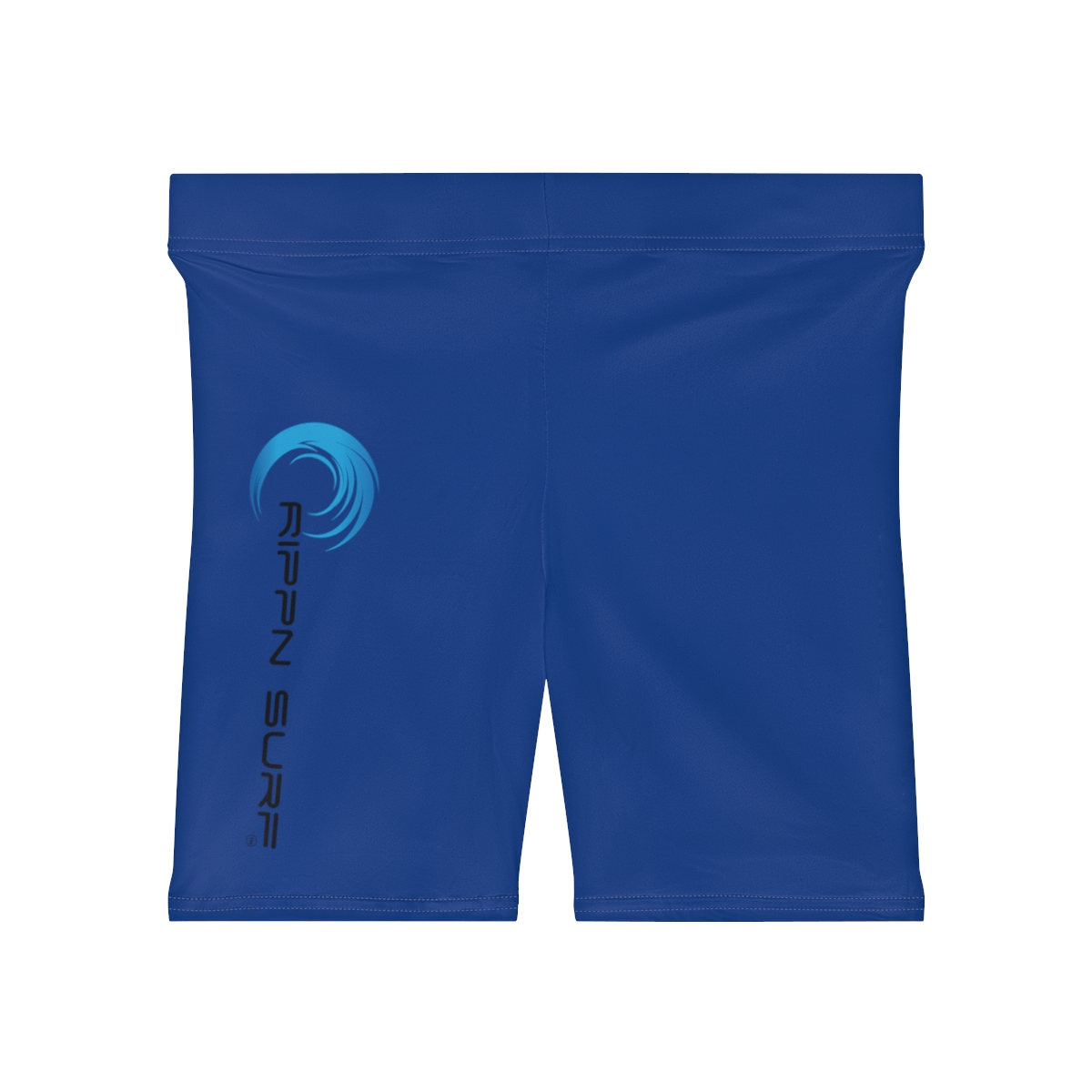 Rippn Surf Women's Dark Blue Vert Wave Athletic Shorts - Image 2
