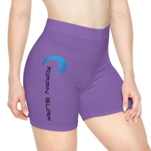 Rippn Surf Women's Purple Vert Wave Athletic Shorts