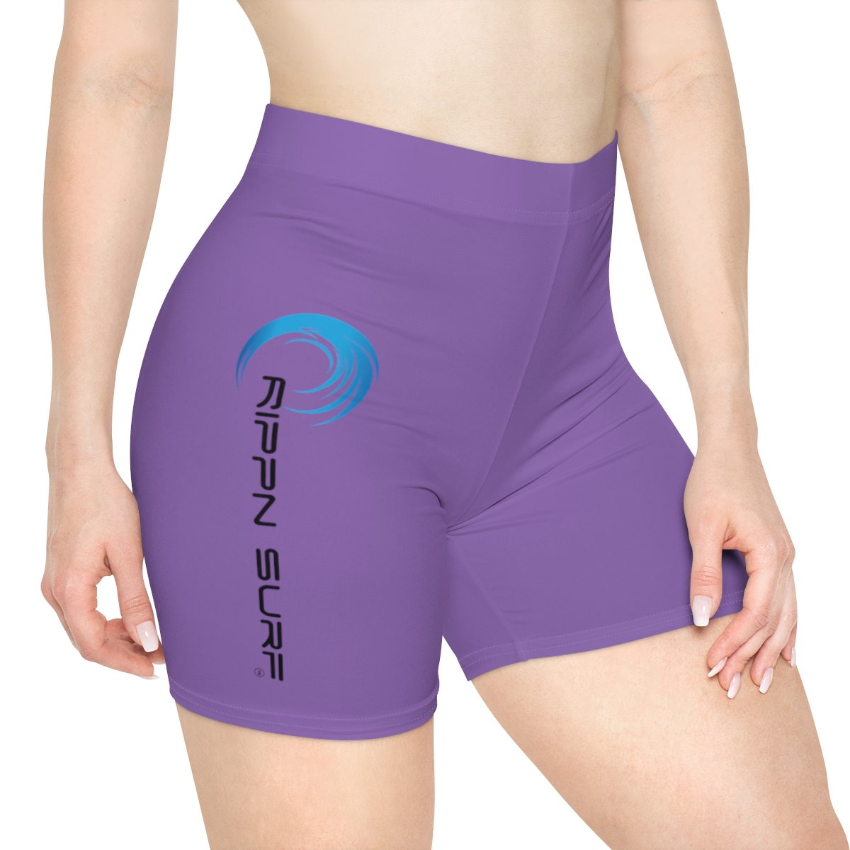 Rippn Surf Women's Purple Vert Wave Athletic Shorts