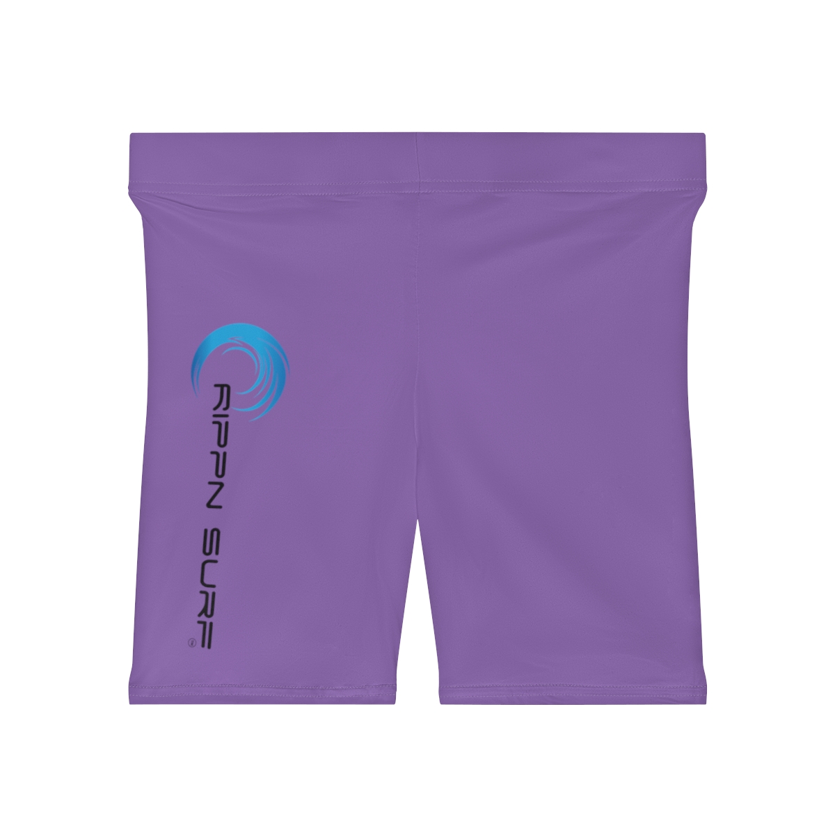 Rippn Surf Women's Purple Vert Wave Athletic Shorts - Image 2