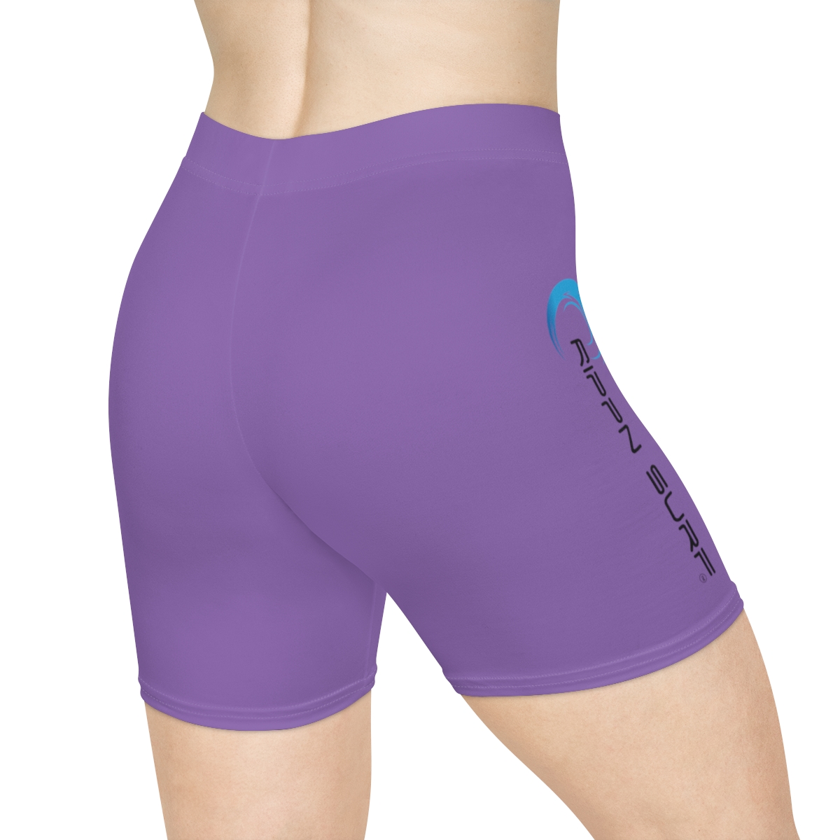 Rippn Surf Women's Purple Vert Wave Athletic Shorts - Image 4