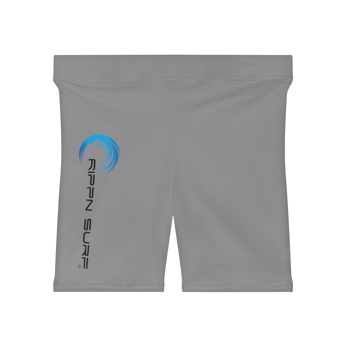 Rippn Surf Women's Grey Vert Wave Athletic Shorts - Image 2