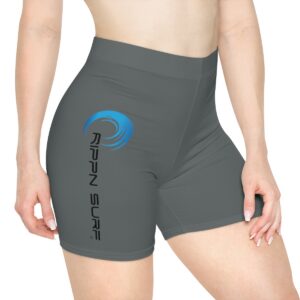 Rippn Surf Women's Dark Grey Vert Wave Athletic Shorts