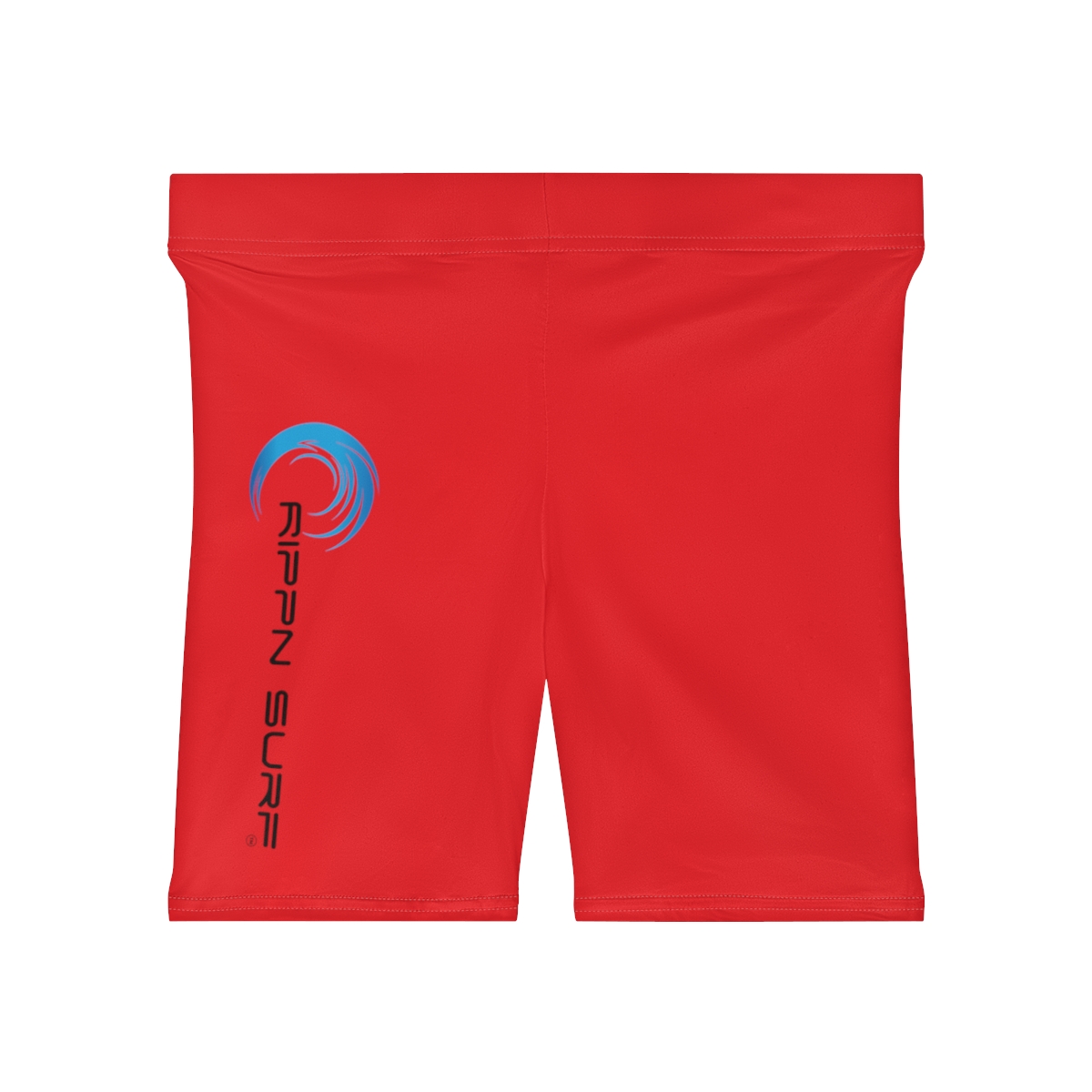 Rippn Surf Women's Red Vert Wave Athletic Shorts - Image 2