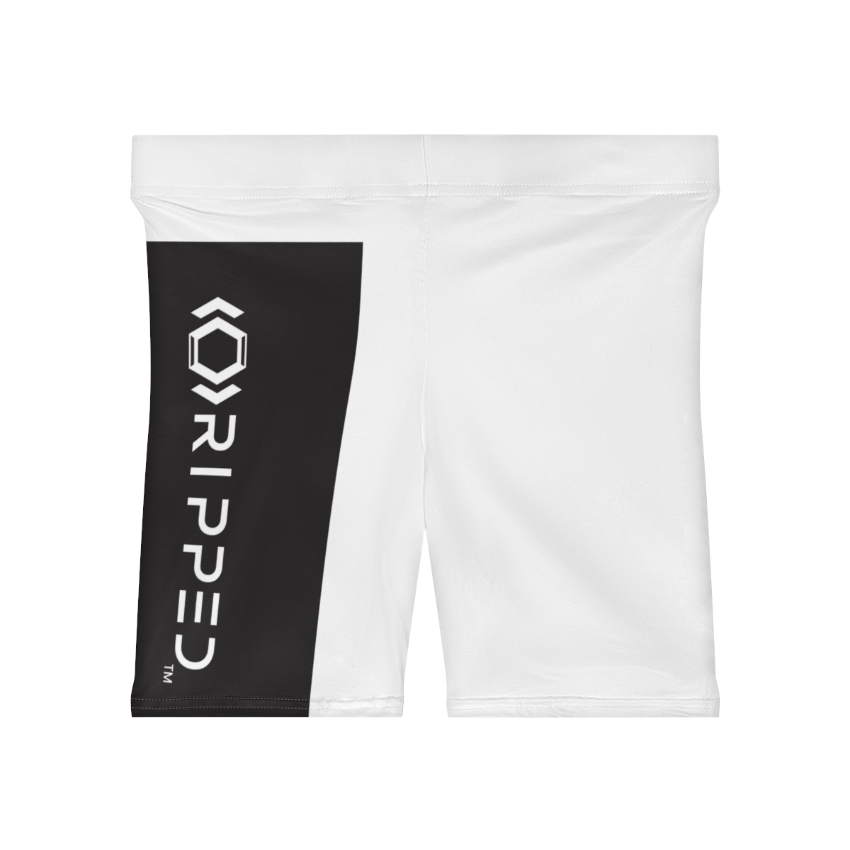 Ripped Women's Black/White Vert Athletic Shorts - Image 2