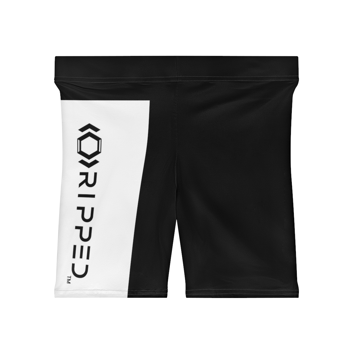 Ripped Women's Black Vert Athletic Shorts - Image 2