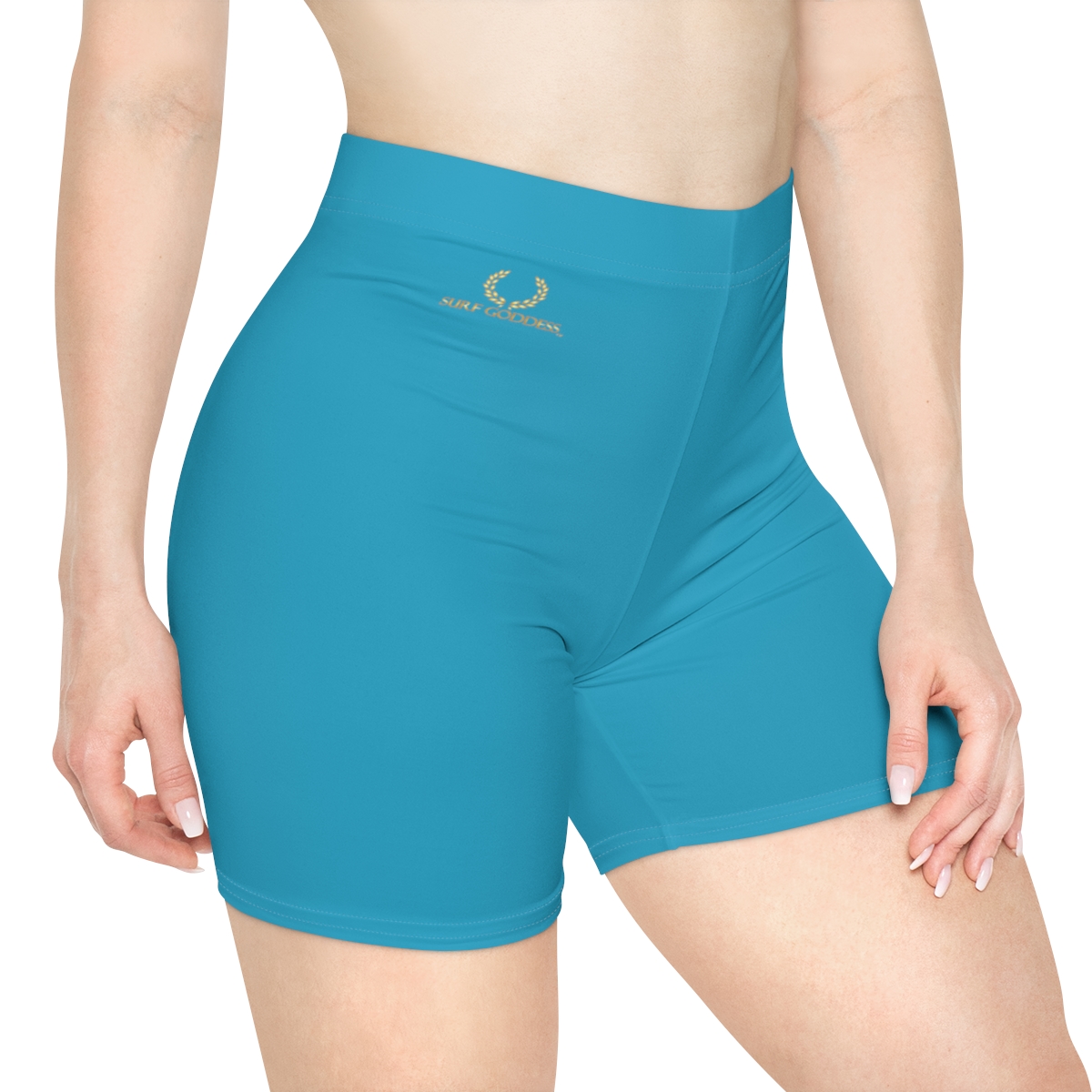 Surf Goddess Women's Ocean Blue Athletic Shorts