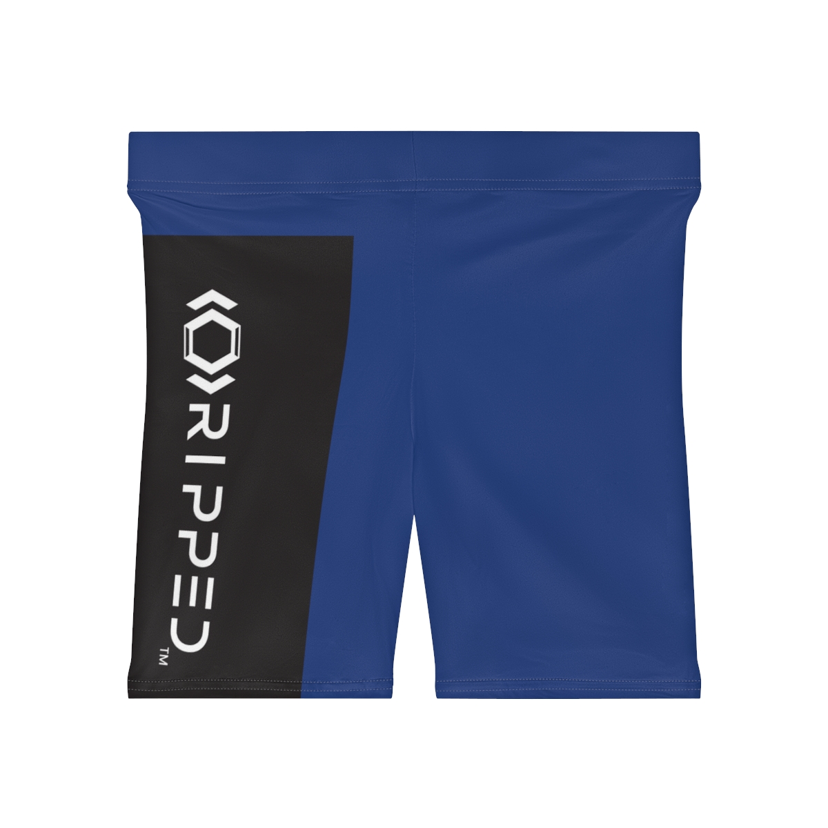 Ripped Women's Black/White Vert Dark Blue Athletic Shorts - Image 2