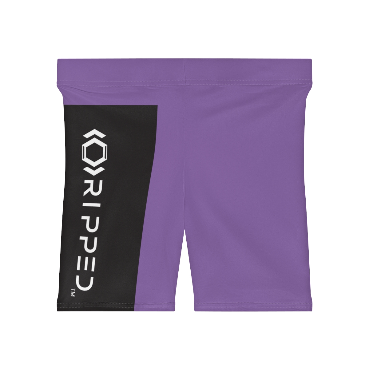 Ripped Women's Black/White Vert Purple Athletic Shorts - Image 2