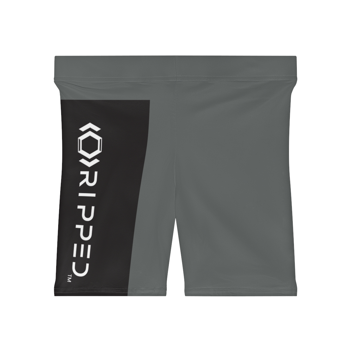Ripped Women's Black/White Vert Dark Grey Athletic Shorts - Image 2
