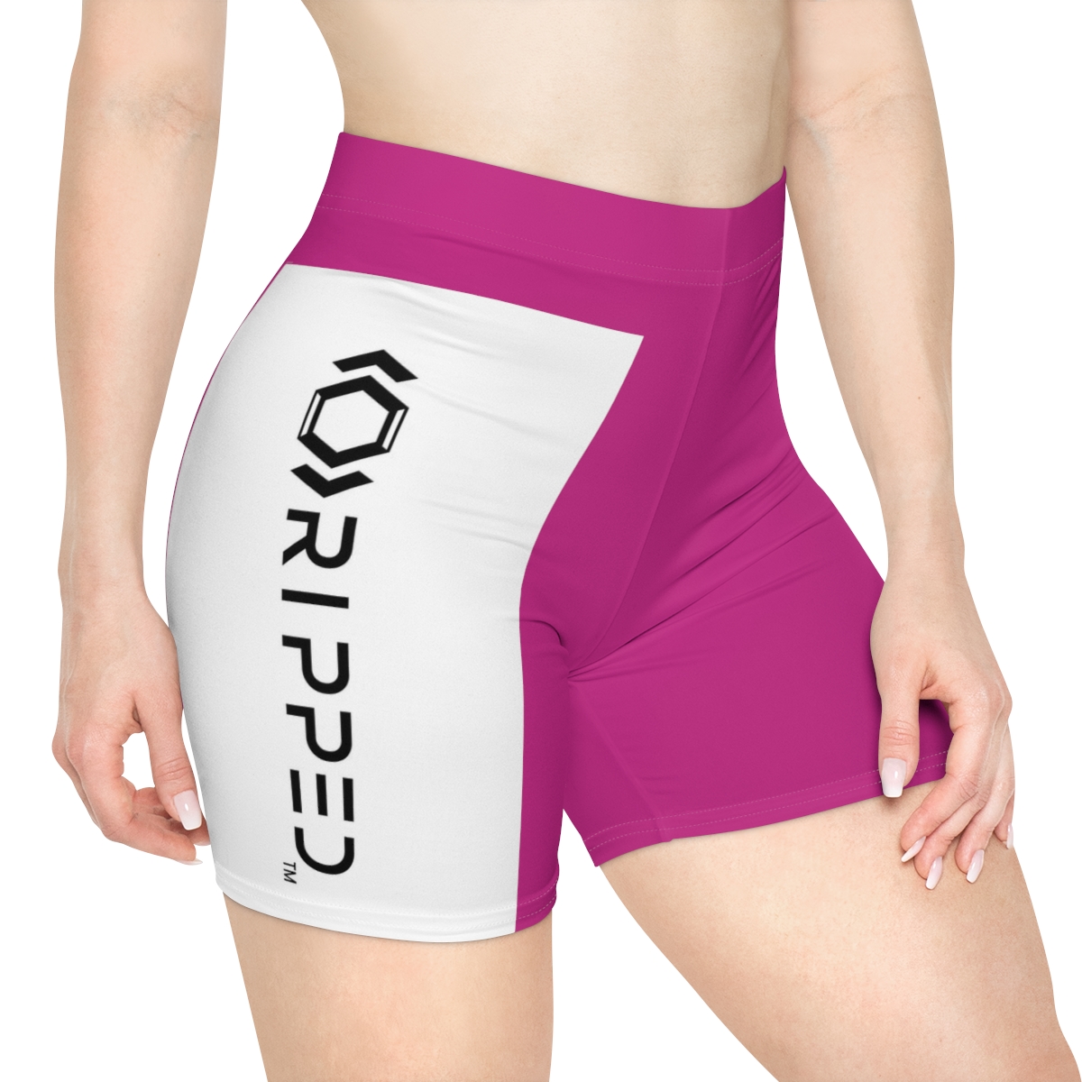 Ripped Women's Pink Vert Athletic Shorts