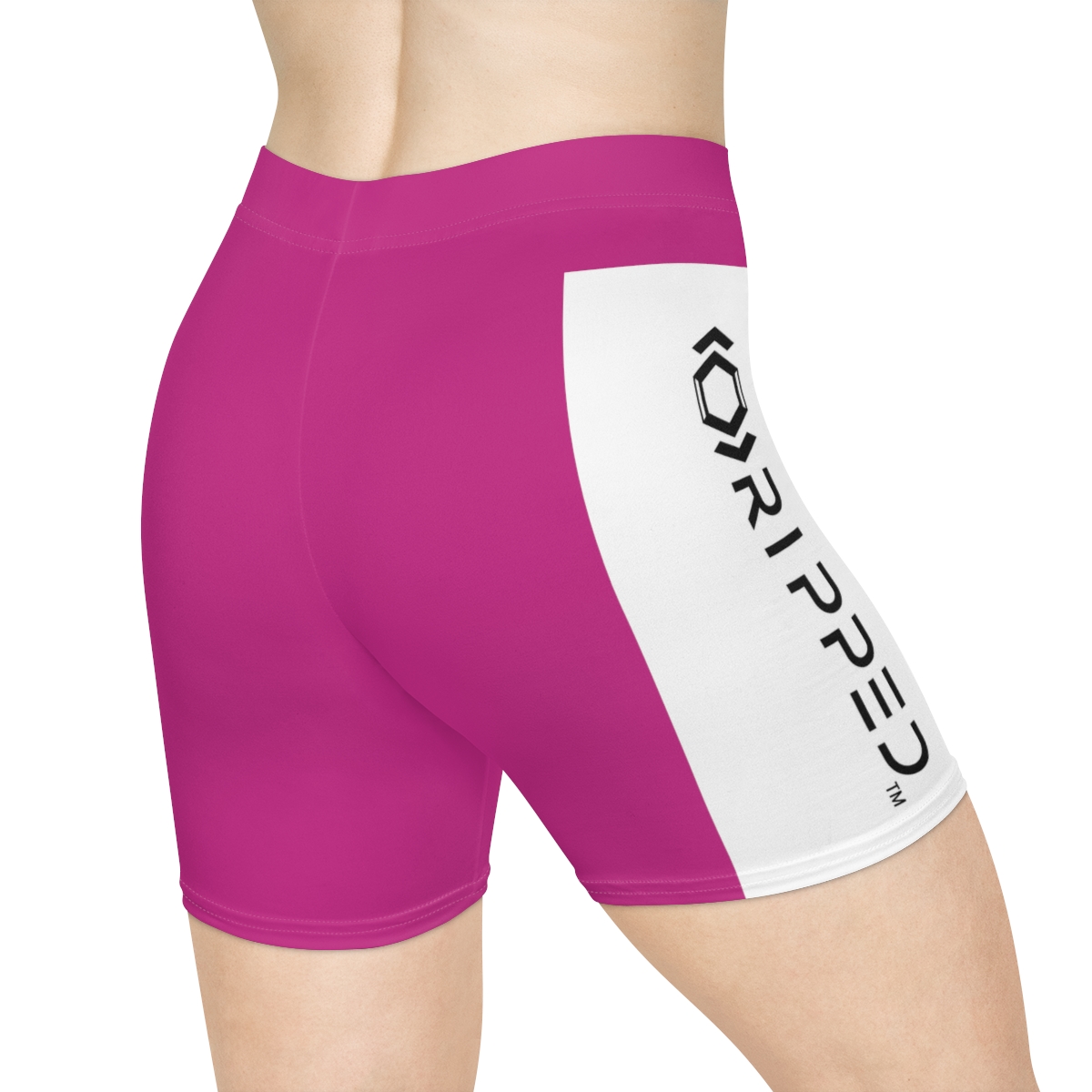 Ripped Women's Pink Vert Athletic Shorts - Image 4