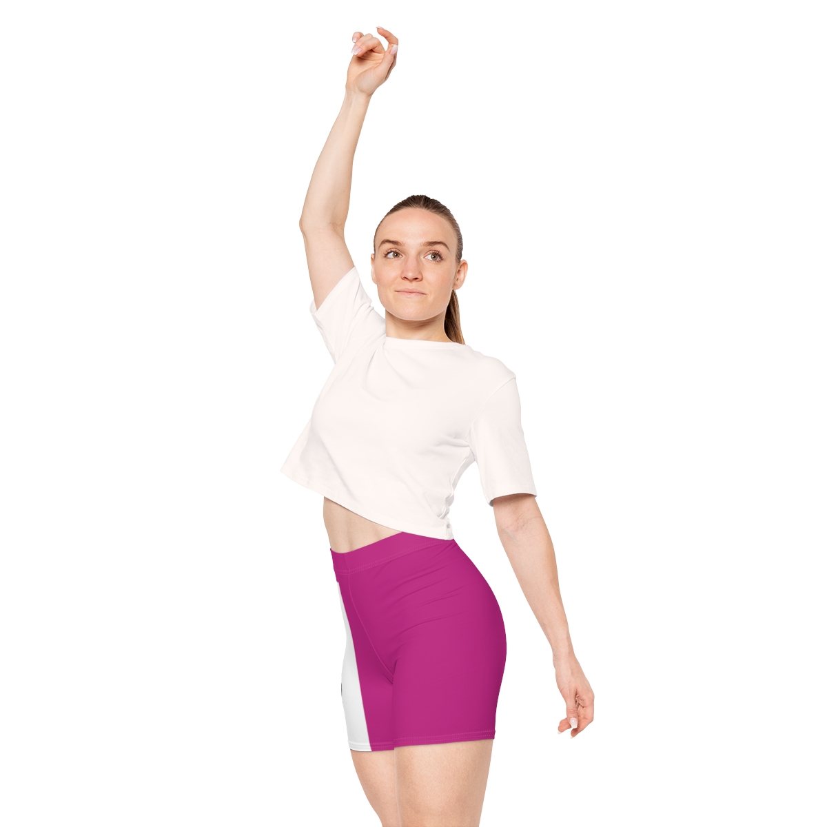 Ripped Women's Pink Vert Athletic Shorts - Image 7